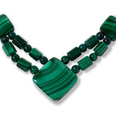 Jay King Sterling Silver Malachite Necklace,18"
